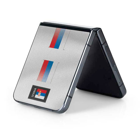 Serbia Soccer Flag Galaxy Z Flip5 5G Skin